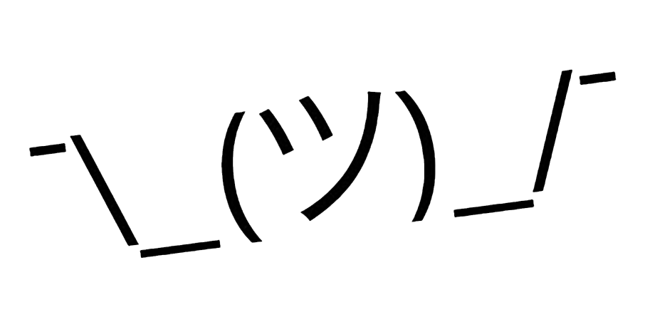 Shrugging stickman